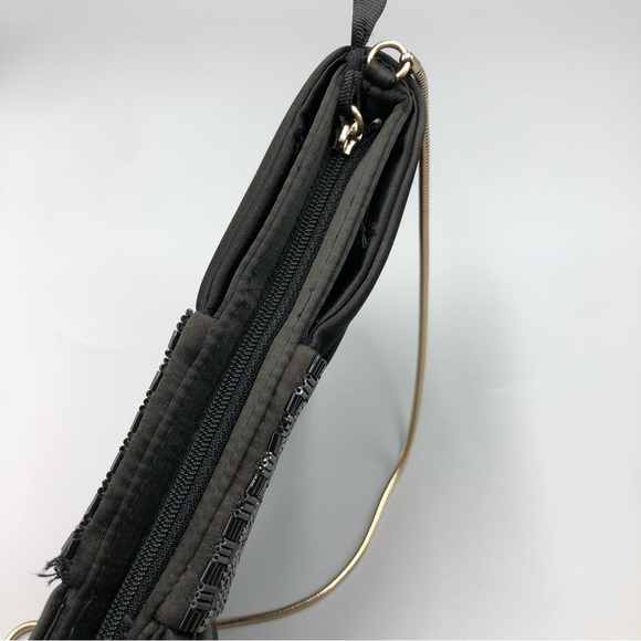 Banana Republic Juliette Black Satin Clutch - Picture 8 of 14